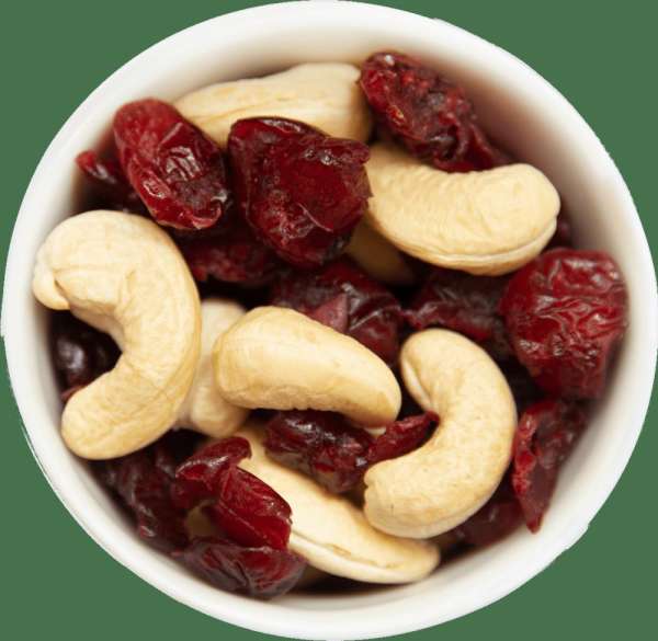 Cranberries und Cashewkerne im Premium Flowpack