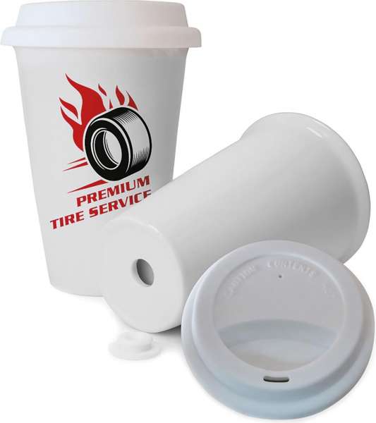 Porzellanbecher Coffee2Go, doppelwandig