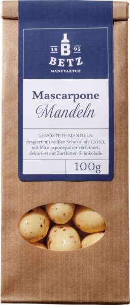 Mascarpone-Mandeln, 100 g in Präsentkartonage