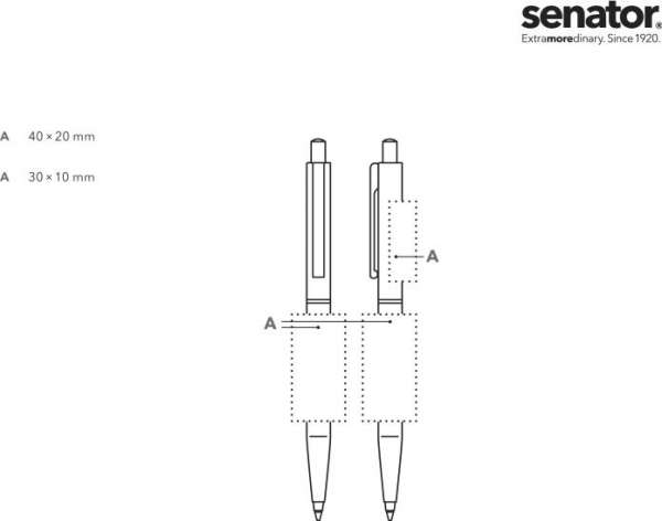 senator® Point Polished Druckkugelschreiber
