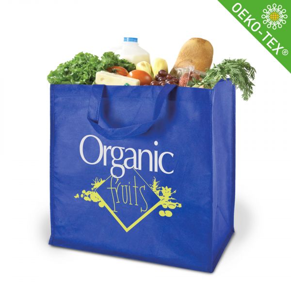 Extra große Einkaufs-/Messetasche MOSKAU, Boden-/Seitenfalte, kurze Henkel