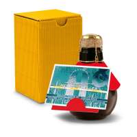 Kleinste Sektflasche der Welt! Visitenkarteneinschub