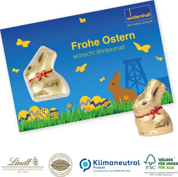 Promotion-Card Goldhase von Lindt