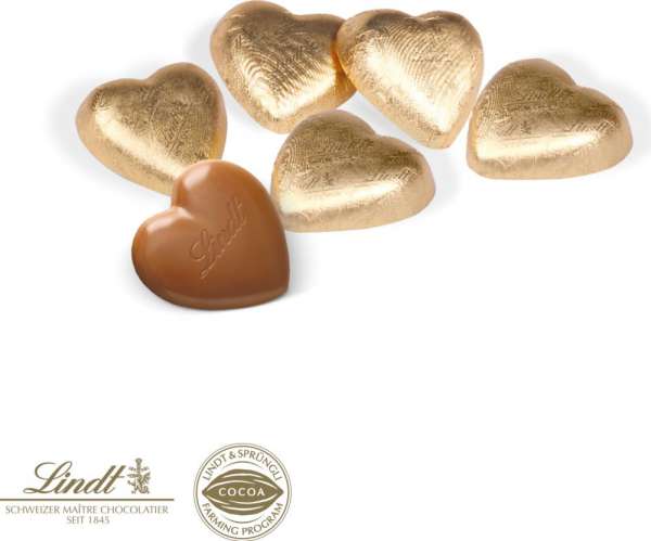 Präsentbox Lindt Schokoherzen