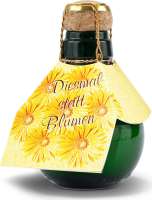 Kleinste Sektflasche der Welt! Diesmal statt Blumen