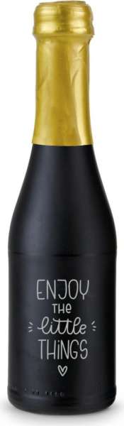Promo Secco Piccolo - Flasche schwarz matt - Kapselfarbe wählbar - 0,2 l