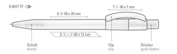 Uma Druckkugelschreiber Pixel Frozen