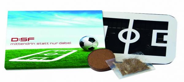 Wachsende Fußball-Arena, Zimmerrasen, 1-4 c Digitaldruck inklusive