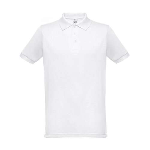 THC BERLIN WH. Kurzärmeliges Herren-Poloshirt. Farbe Weiß