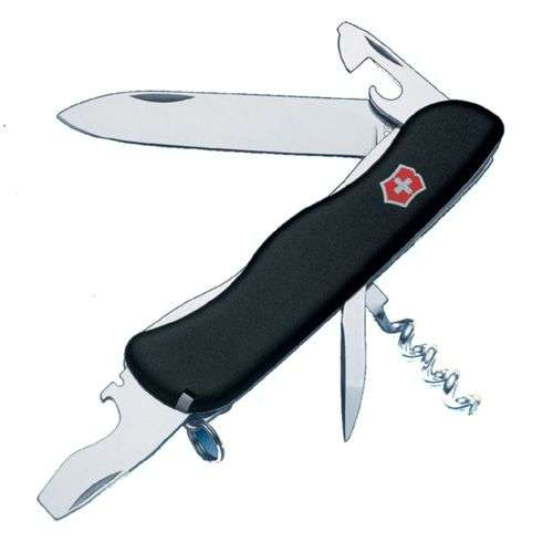 Original Schweizer Taschenmesser Victorinox Picknicker mit Feststellklinge