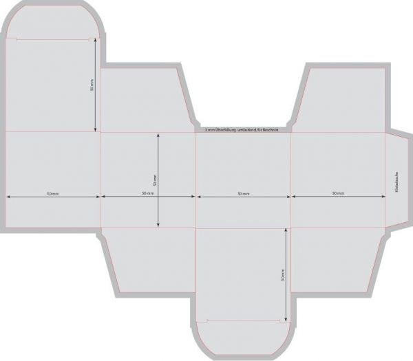 Würfel Baum Robinie (4-sprachig), 1-4 c Digitaldruck inklusive
