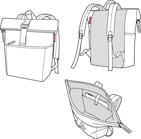 Rucksack rolltop backpack recycled