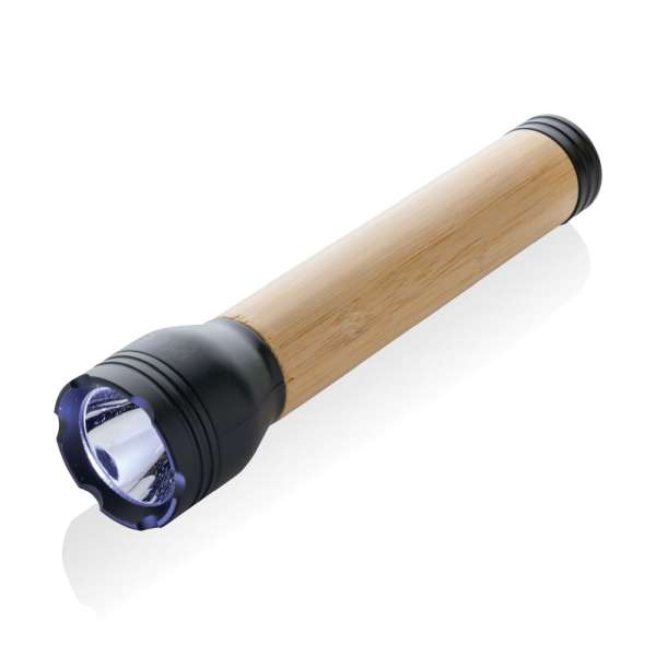 Lucid 5W Taschenlampe aus RCS recyceltem Kunststoff &amp; Bambus