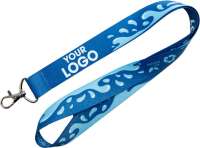 Nachhaltiges rPET Basic Schlüsselband Lanyard, einseitiger Sublimationsdruck