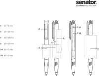 senator® Super Hit Clear SG Druckkugelschreiber