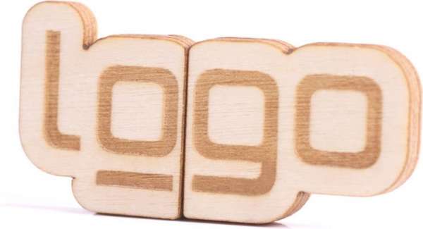 FSC® USB Stick Eigendesign 2D mit Kappe (Holz) Express 24h