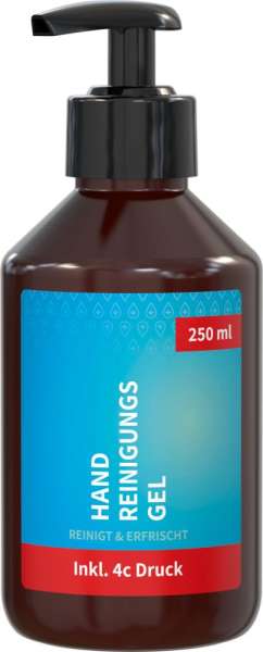 Handreinigungsgel, 250 ml, Body Label (R-PET)