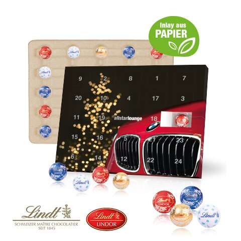 Tisch-Adventskalender Lindt &quot;Gourmet Edition&quot;, Inlay aus Papier