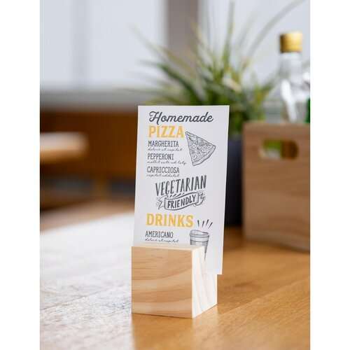 Holzmenükartenhalter "Cube"