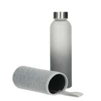 Vorschau: Glasflasche mit Hülle "Iced" 0,45 l Vorschau: Glasflasche mit Hülle "Iced" 0,45 l
