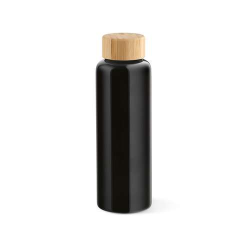 Indus Trinkflasche aus Borosilikatglas mit Bambusdeckel, 510 ml