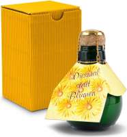 Kleinste Sektflasche der Welt! Diesmal statt Blumen - Inklusive Geschenkkarton, 125 ml