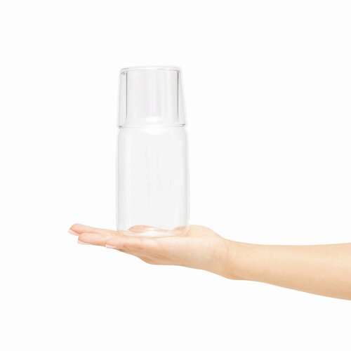 CALMY - Glas-Karaffe mit Trinkglas
