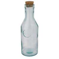 Fresqui Karaffe mit Korkdeckel aus recyceltem Glas