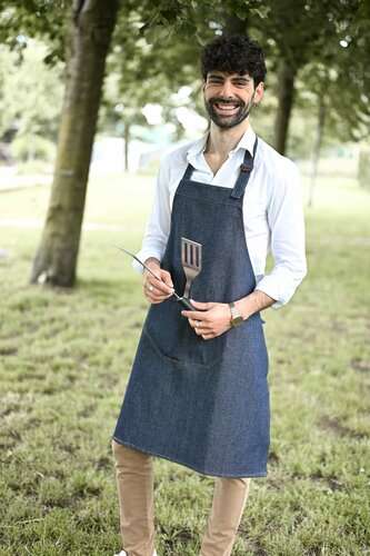 Denim Schürze 85x75 cm