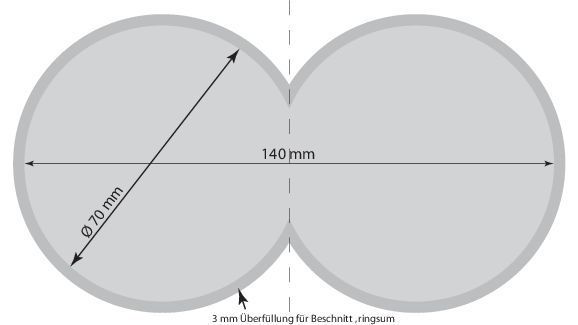 Klappkärtchen Smile fit, Kresse, 1-4 c Digitaldruck inklusive