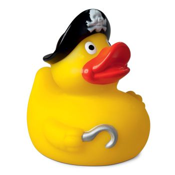 Quietsche-Ente Pirat mit Hut