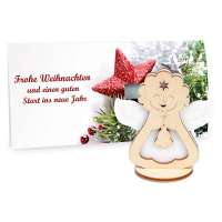 Steckfiguren-Karte Filz Premium - Engel Premium 4/4-c 