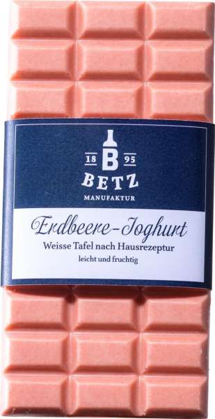 Schoko-Tafel &quot;Erdbeer-Joghurt&quot; 100 g in Cello-Verpackung