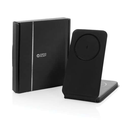 Swiss Peak 15W 3-in-1 magnetischer Wireles Charger aus rPU