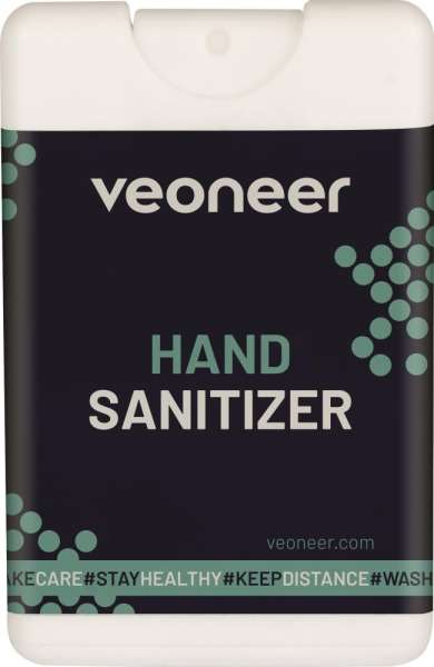 Hand-Desinfektionsspray in 16 ml Spray Card