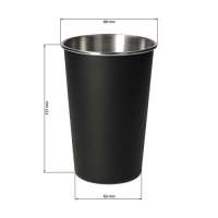 Vorschau: Edelstahlbecher "Metallo", 500 ml Vorschau: Edelstahlbecher "Metallo", 500 ml
