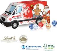 Präsent Weihnachts-Transporter, Klimaneutral, FSC® Lindt Minis