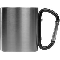Vorschau: Tasse aus Metall mit Karabinerhaken, 200ml Vorschau: Tasse aus Metall mit Karabinerhaken, 200ml