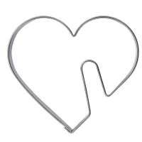 Vorschau: Tassenbackförmchen im Organzabeutel - Tassen-Herz Vorschau: Tassenbackförmchen im Organzabeutel - Tassen-Herz