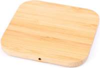 Wireless QI Charger Bamboo square