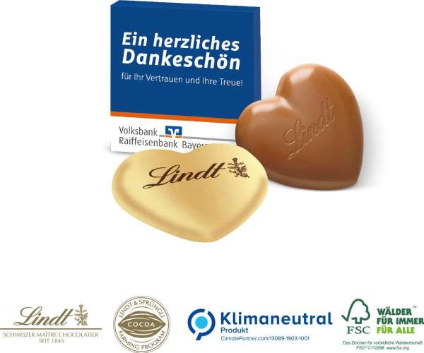 Lindt Herz in Präsentverpackung, 20 g