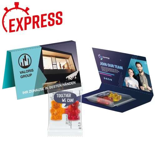 Express Werbekarte Trolli Team Bärchen