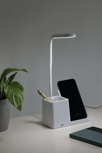 LIGHT & CHARGE - Schreibtisch-Lampe mit Ladestation