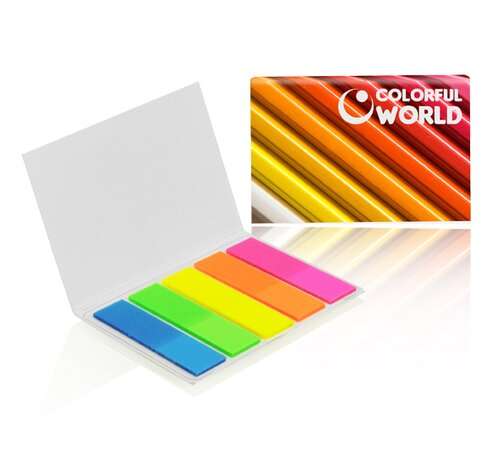 Haftnotizen mit Textmarkern