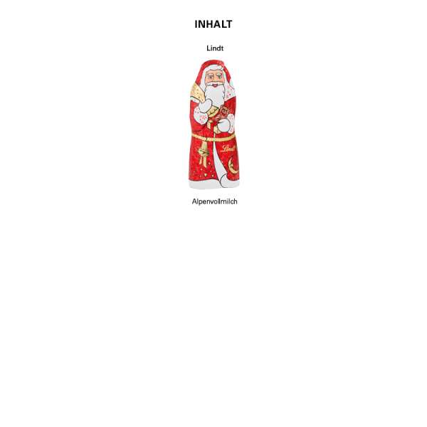 Lindt Weihnachtsmann 10g in der Werbebox
